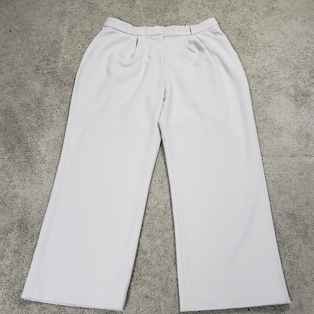 Abercrombie Womens Sloane Wide Leg Dress Pants 18 / 34 Curve Love Beige Career
